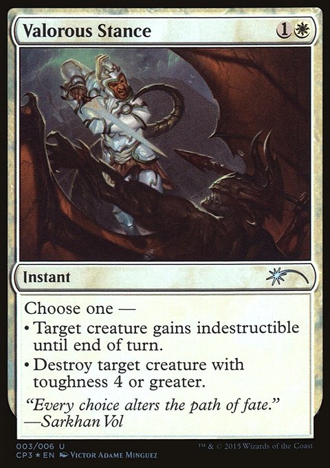 Valorous Stance, Magic Origins Clash Pack #3, Magic: The Gathering card