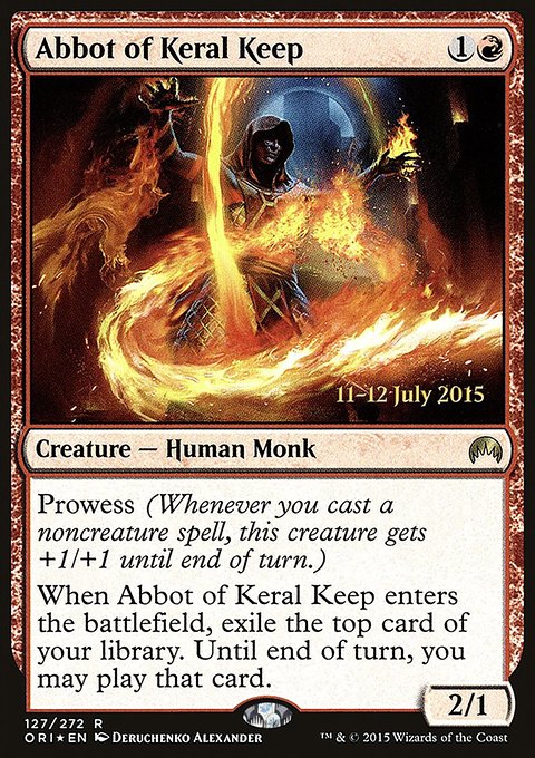 Abbot of Keral Keep, Magic Origins Promos #127s, Magic: The Gathering card