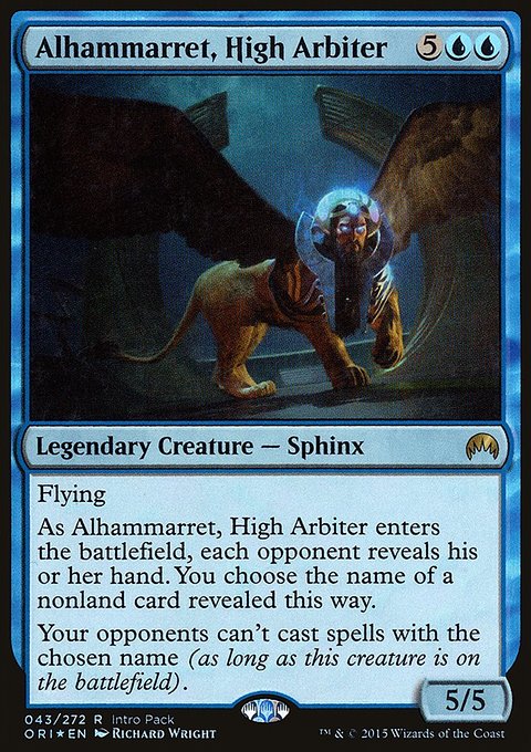 Alhammarret, High Arbiter, Magic Origins Promos #43, Magic: The Gathering card