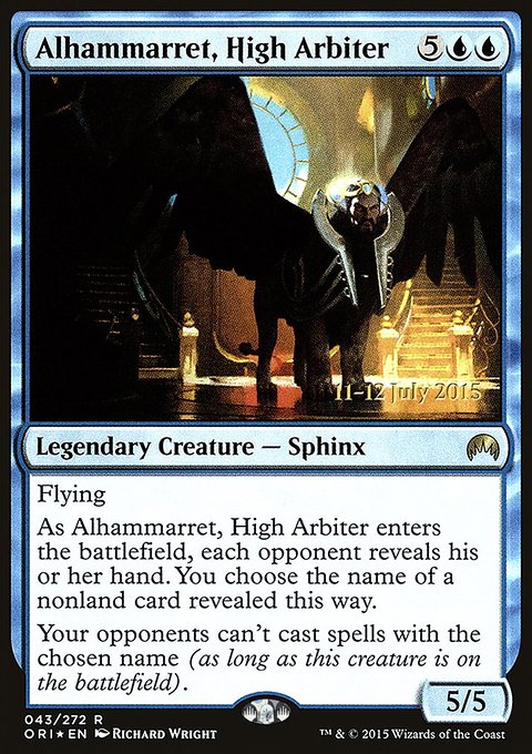 Alhammarret, High Arbiter, Magic Origins Promos #43s, Magic: The Gathering card
