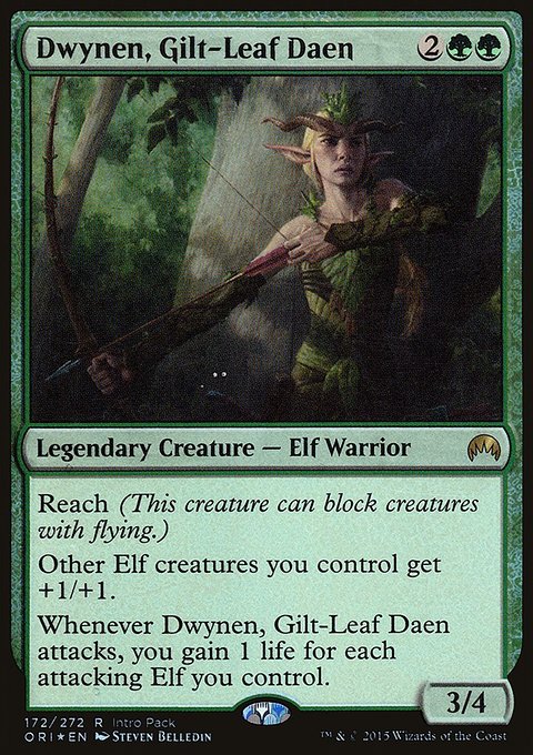 Dwynen, Gilt-Leaf Daen, Magic Origins Promos #172, Magic: The Gathering card