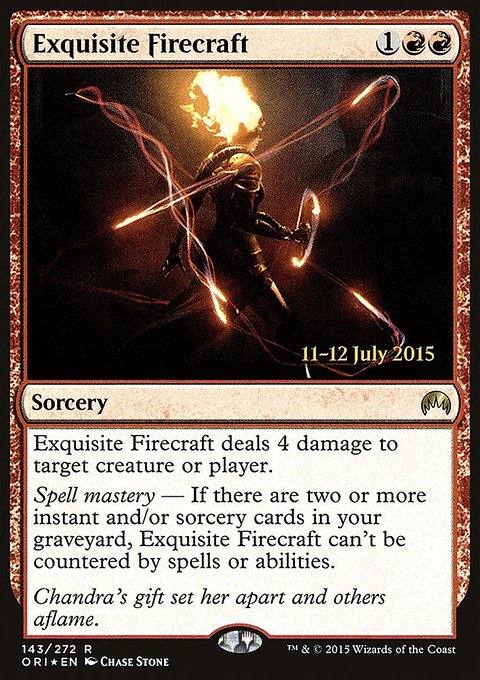 Exquisite Firecraft, Magic Origins Promos #143s, Magic: The Gathering card