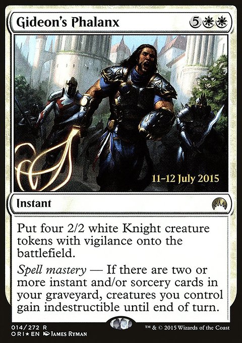 Gideon's Phalanx, Magic Origins Promos #14s, Magic: The Gathering card