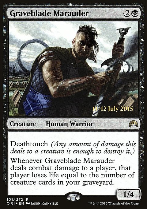 Graveblade Marauder, Magic Origins Promos #101s, Magic: The Gathering card