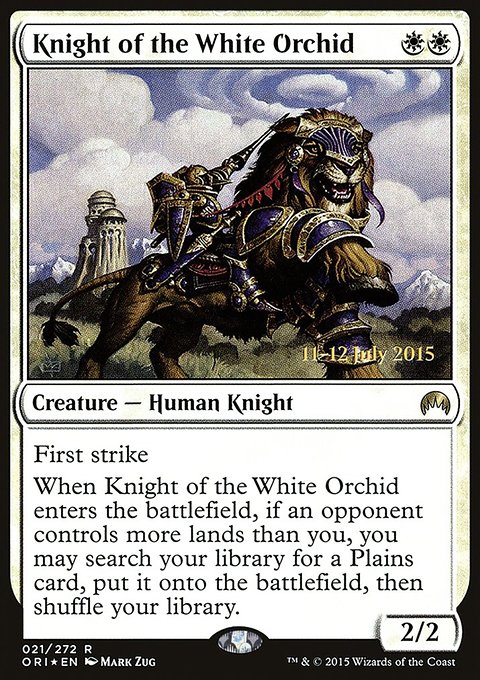 Knight of the White Orchid, Magic Origins Promos #21s, Magic: The Gathering card