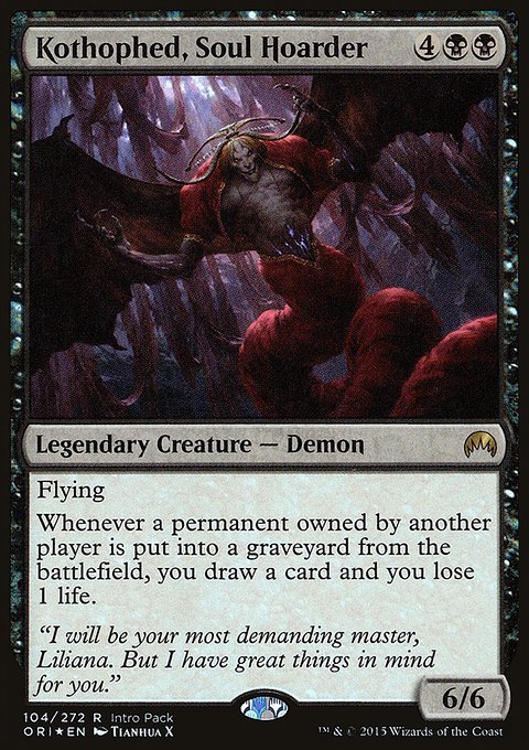 Kothophed, Soul Hoarder, Magic Origins Promos #104, Magic: The Gathering card
