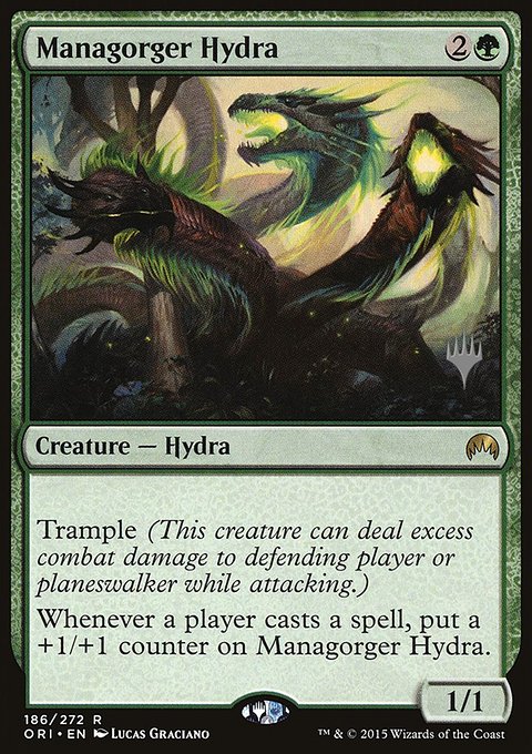 Managorger Hydra, Magic Origins Promos #186p, Magic: The Gathering card