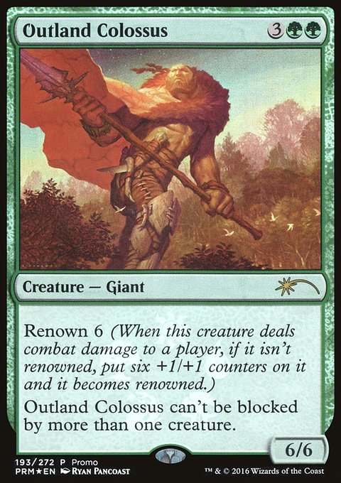 Outland Colossus, Magic Origins Promos #193★, Magic: The Gathering card