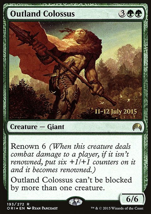 Outland Colossus, Magic Origins Promos #193s, Magic: The Gathering card