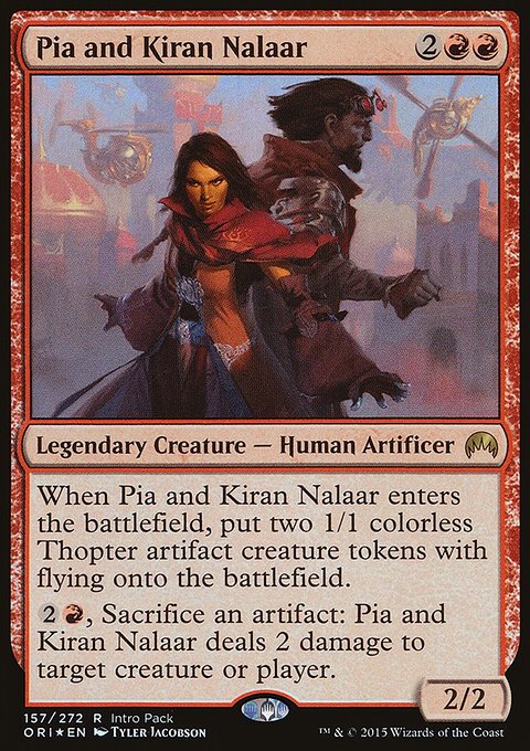 Pia and Kiran Nalaar, Magic Origins Promos #157, Magic: The Gathering card