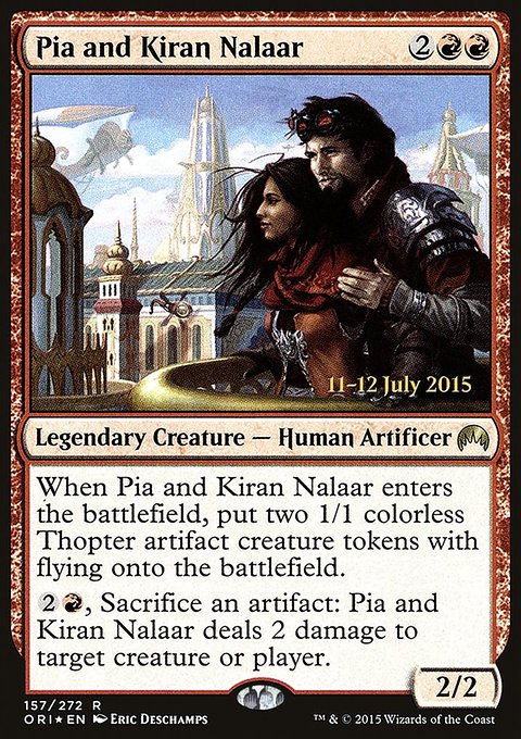 Pia and Kiran Nalaar, Magic Origins Promos #157s, Magic: The Gathering card