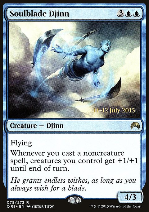 Soulblade Djinn, Magic Origins Promos #75s, Magic: The Gathering card