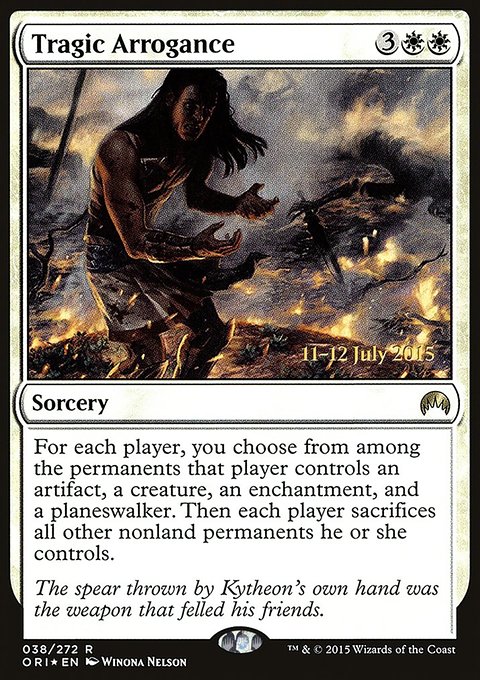 Tragic Arrogance, Magic Origins Promos #38s, Magic: The Gathering card