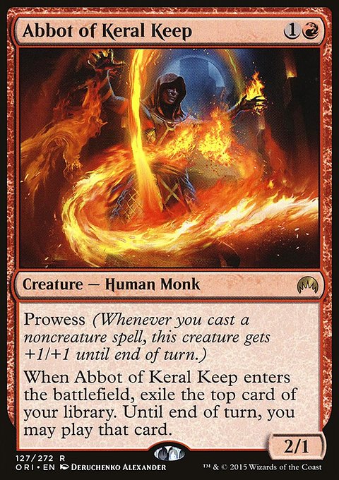 Abbot of Keral Keep, Magic Origins #127, Magic: The Gathering card