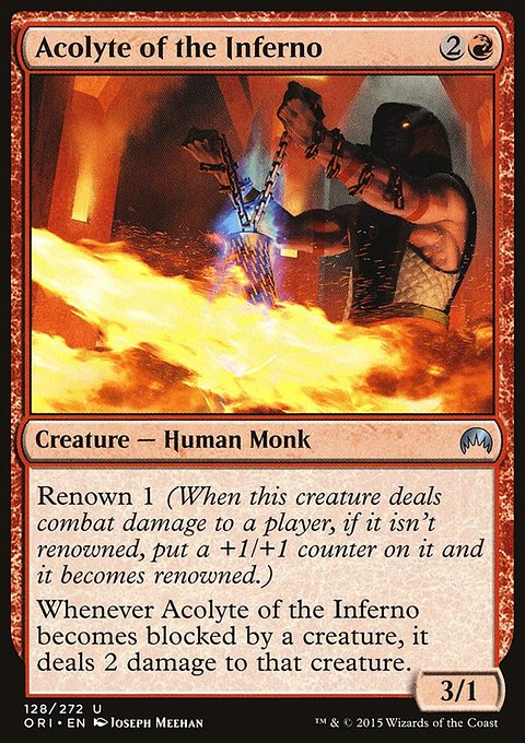 Acolyte of the Inferno, Magic Origins #128, Magic: The Gathering card