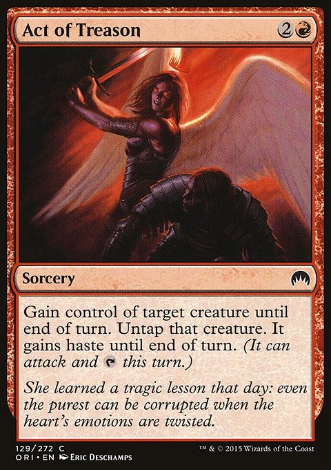 Act of Treason, Magic Origins #129, Magic: The Gathering card