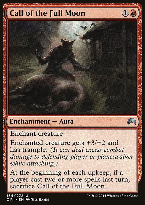 Call of the Full Moon, Magic Origins #134, Magic: The Gathering card