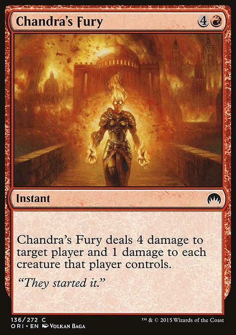 Chandra's Fury, Magic Origins #136, Magic: The Gathering card