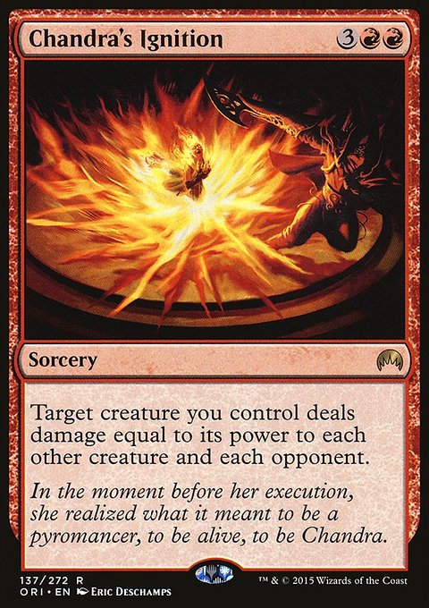 Chandra's Ignition, Magic Origins #137, Magic: The Gathering card