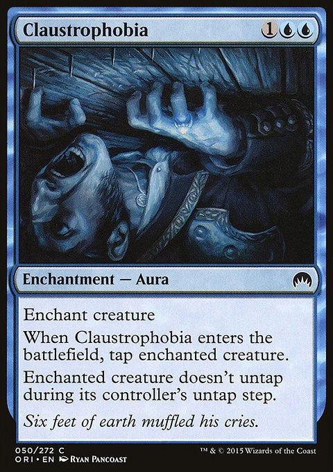 Claustrophobia, Magic Origins #50, Magic: The Gathering card