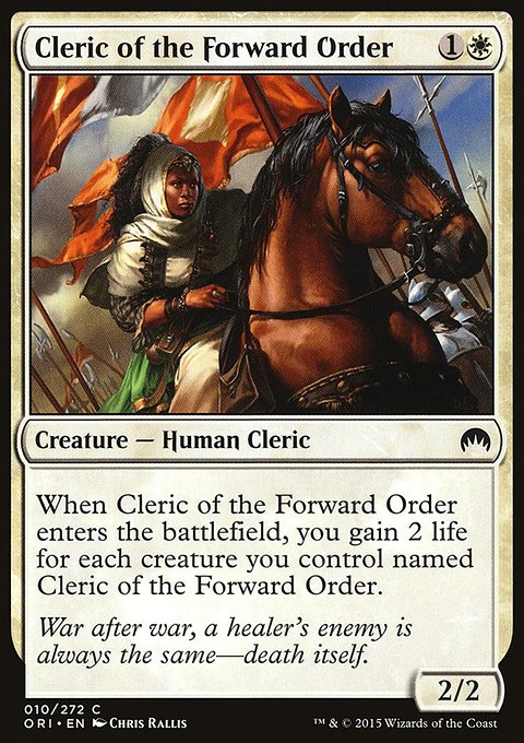Cleric of the Forward Order, Magic Origins #10, Magic: The Gathering card