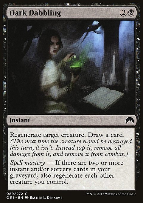 Dark Dabbling, Magic Origins #89, Magic: The Gathering card