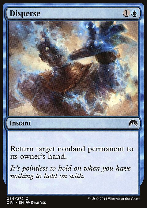 Disperse, Magic Origins #54, Magic: The Gathering card