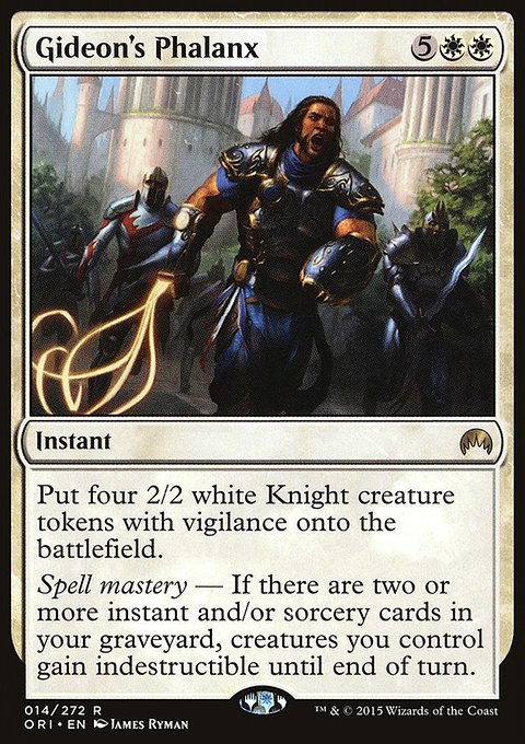 Gideon's Phalanx, Magic Origins #14, Magic: The Gathering card
