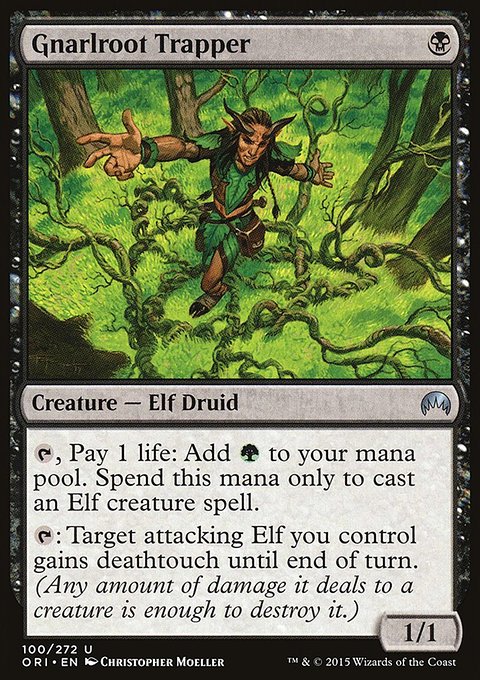 Gnarlroot Trapper, Magic Origins #100, Magic: The Gathering card