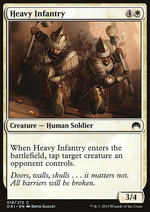 Heavy Infantry, Magic Origins #18, Magic: The Gathering card
