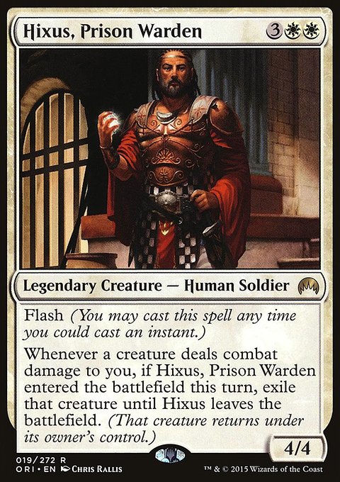 Hixus, Prison Warden, Magic Origins #19, Magic: The Gathering card