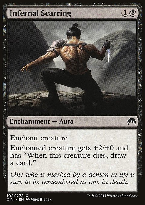 Infernal Scarring, Magic Origins #102, Magic: The Gathering card