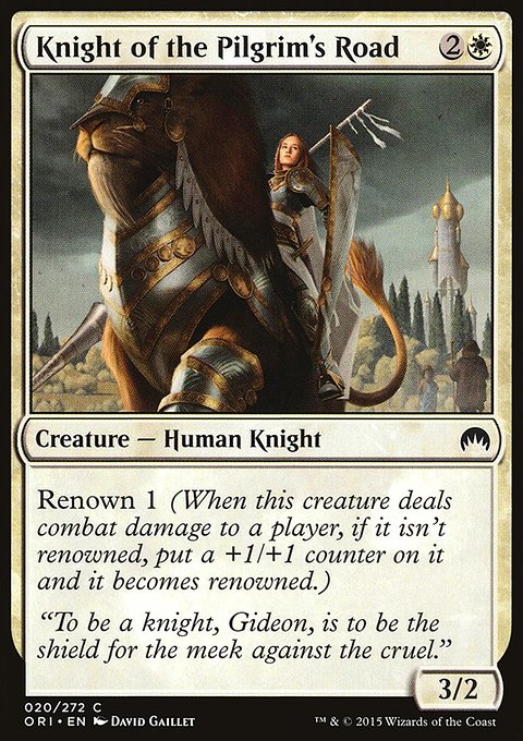 Knight of the Pilgrim's Road, Magic Origins #20, Magic: The Gathering card