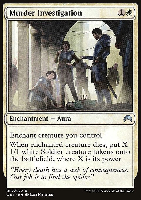 Murder Investigation, Magic Origins #27, Magic: The Gathering card
