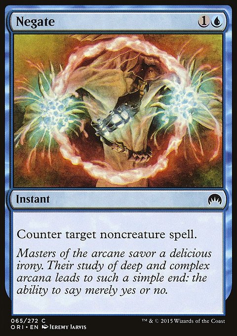 Negate, Magic Origins #65, Magic: The Gathering card
