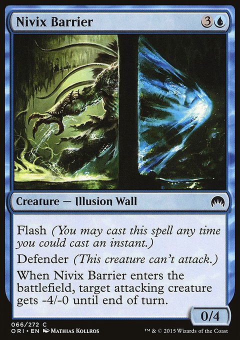 Nivix Barrier, Magic Origins #66, Magic: The Gathering card
