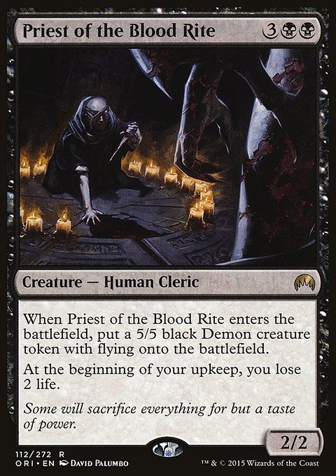 Priest of the Blood Rite, Magic Origins #112, Magic: The Gathering card