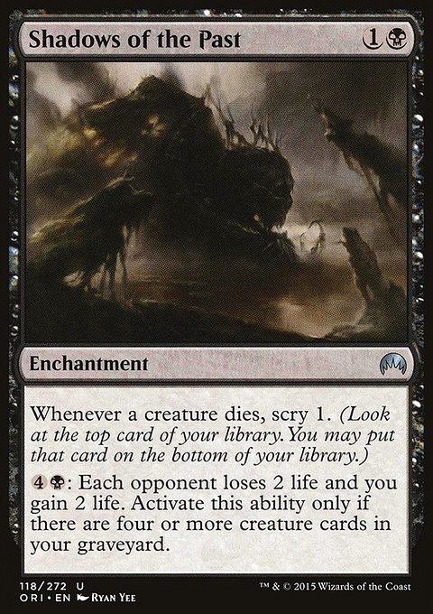Shadows of the Past, Magic Origins #118, Magic: The Gathering card