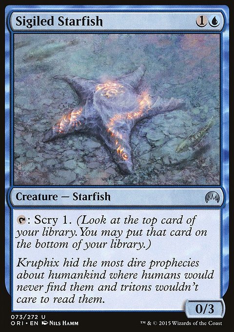 Sigiled Starfish, Magic Origins #73, Magic: The Gathering card