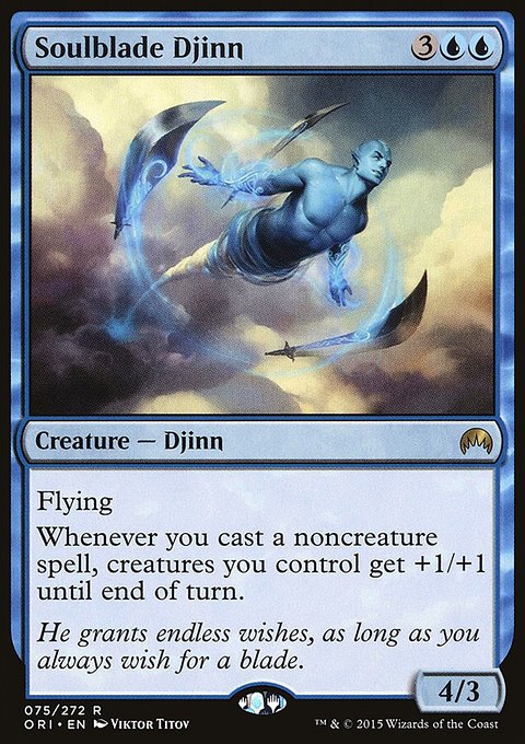 Soulblade Djinn, Magic Origins #75, Magic: The Gathering card
