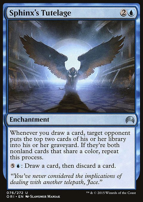 Sphinx's Tutelage, Magic Origins #76, Magic: The Gathering card