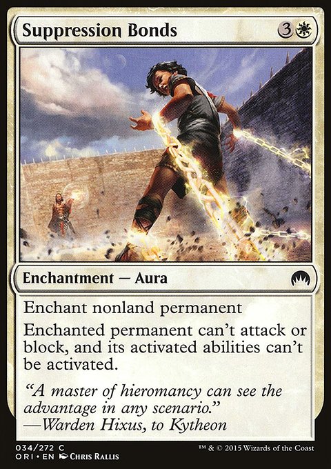 Suppression Bonds, Magic Origins #34, Magic: The Gathering card