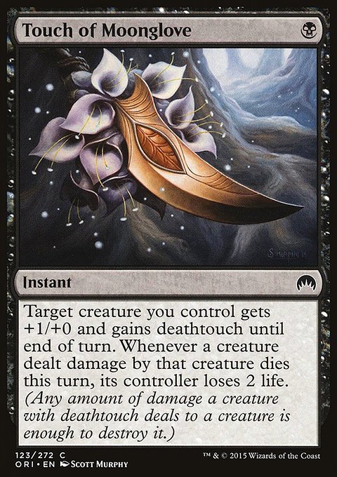 Touch of Moonglove, Magic Origins #123, Magic: The Gathering card