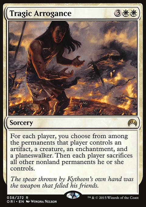 Tragic Arrogance, Magic Origins #38, Magic: The Gathering card