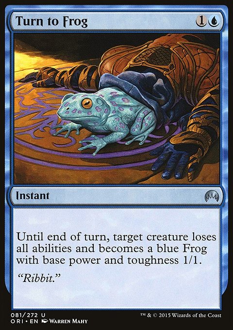 Turn to Frog, Magic Origins #81, Magic: The Gathering card