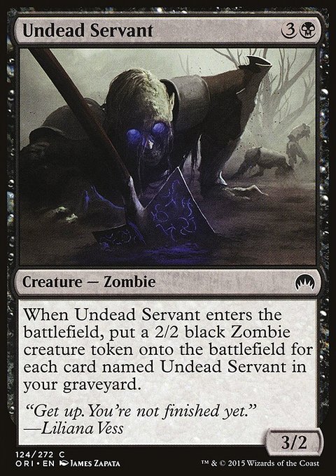 Undead Servant, Magic Origins #124, Magic: The Gathering card