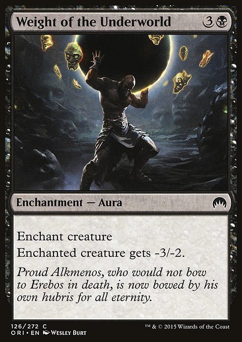 Weight of the Underworld, Magic Origins #126, Magic: The Gathering card