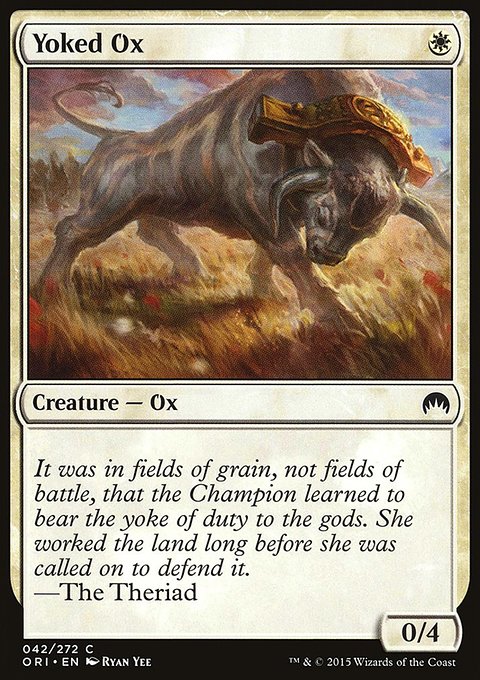 Yoked Ox, Magic Origins #42, Magic: The Gathering card