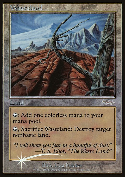 Wasteland, Magic Player Rewards 2001 #1, Magic: The Gathering card