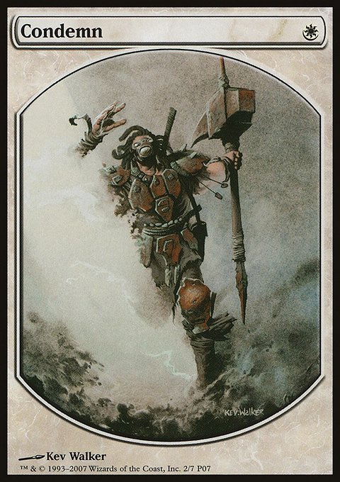 Condemn, Magic Player Rewards 2007 #2, Magic: The Gathering card